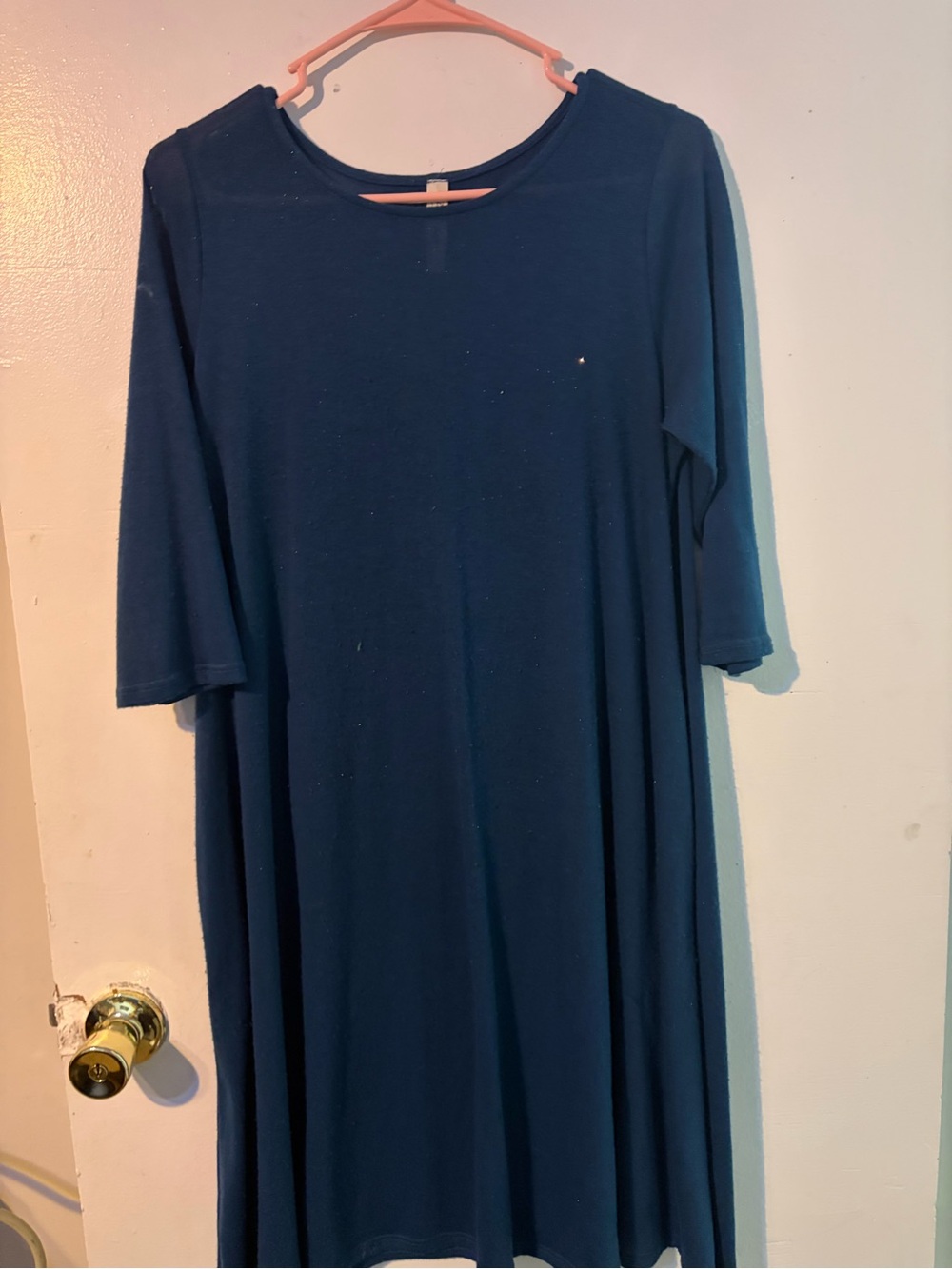 Classic Navy Swing Dress - Women's